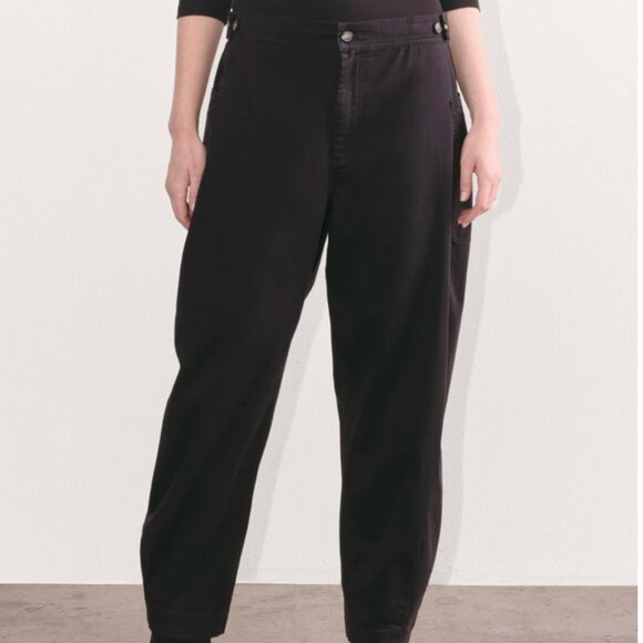 NWT Everlane The Barrel Pant - Black - Size 8 - Picture 2 of 6